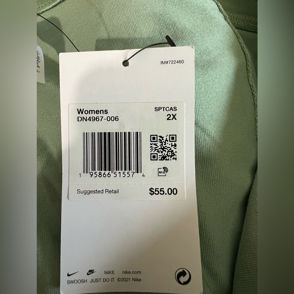 *NWT* Nike Air Sportswear Women’s Steam Green/White HR Leggings Size 2XL - Picture 7 of 8